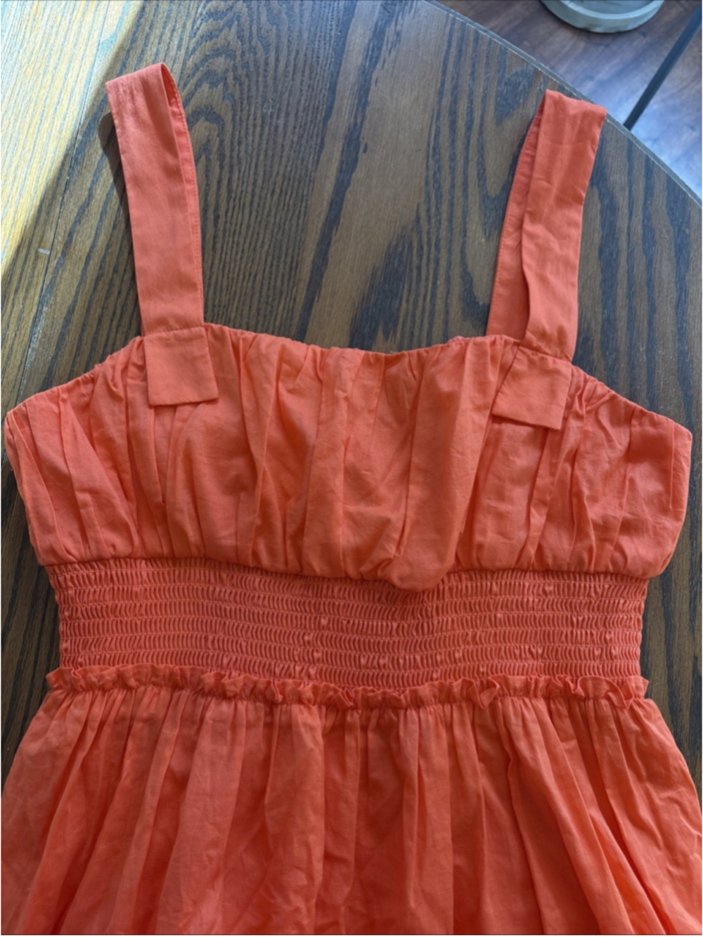 Taylor cotton sundress orange and lined size 10
